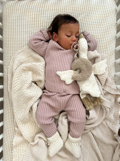 chunky-rib-leggings-dusty-petal Luna and Luca Newborn Baby Clothes